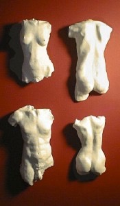 Fragments I, II, III, IV - cast stone