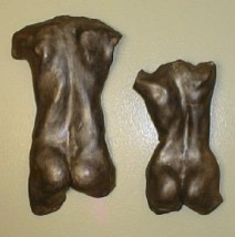 Fragments II, IV - cold bonded bronze